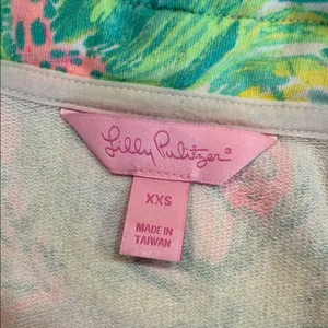 Lilly Pulitzer Skipper Popover Pink Green Animal Print • Sea Salt Blue on Parade thumbnail 2