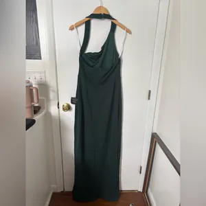 Lulus Unforgettable Composure Emerald Asymmetrical Halter Maxi Dress Size Large thumbnail 5