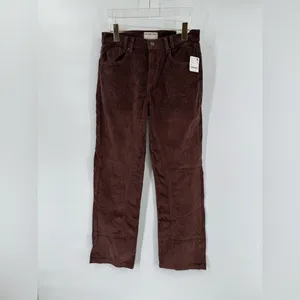 Free People x We‎ The Free Risk Taker Cord Straight Leg in Chocolate Truffle 28 thumbnail 5