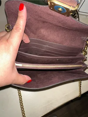 Coach 4792 Tabby Chain Clutch wine thumbnail 2