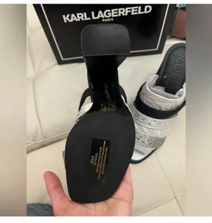 KARL LAGERFELD Paris Rhinestone Slide Sandal nwt thumbnail 5