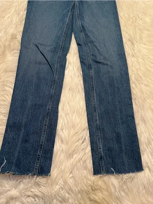 Abercrombie & Fitch Womenm Size 26/2 Long The 90's Straight Mid Rise Jean Medium thumbnail 5