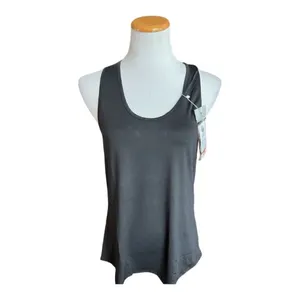 NWT Womens Ictive Black Racerback Fitness Running Dri Fit Tank Top - Sz M thumbnail 3