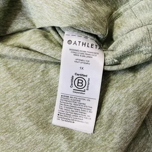 Athleta Top Women's Size 1X Uptempo Long Sleeve Thumbholes Lt Heathered Green thumbnail 3