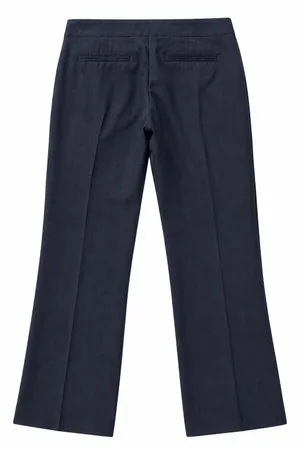 New York & Company Women’s Navy Dress Pants Size 8 Silver Buckle Detail thumbnail 1