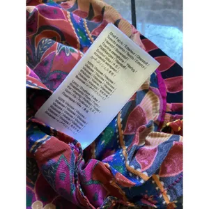 Farm Rio Magenta Tropical Floral Tiered Ruffle Mini Skirt XXS Boho Viscose thumbnail 5