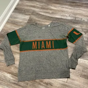 Original League College Corner Miami Hurricanes retro long sleeve t-shirt large thumbnail 3
