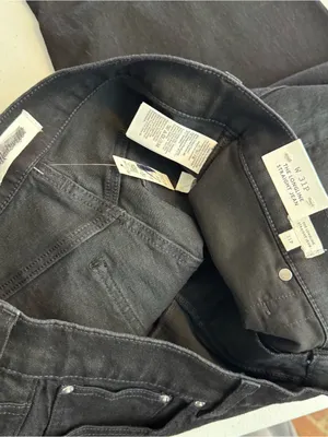 Madewell The Petite Longline Straight‎ Jean in Black Frost Size 31 P NWT thumbnail 6