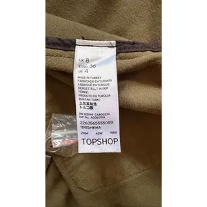 Topshop Khaki Hooded Utility Jacket Asymmetrical Zip Cotton Size US 4 thumbnail 7