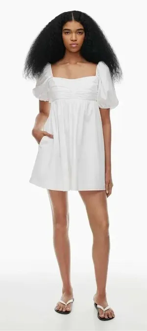 ✨Aritzia Wilfred Amuse Poplin Mini White Sz XS Dress✨ thumbnail 1