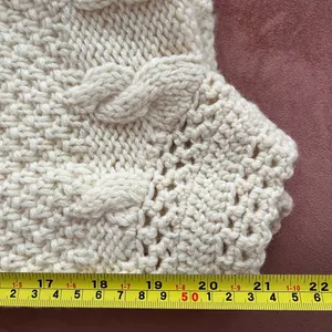 Vintage cream pullover sweater Tan thumbnail 2