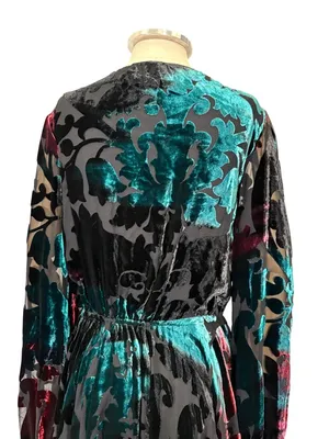 Caroline Constas Olena Velvet Burn Out Mini Dress Size Small thumbnail 9