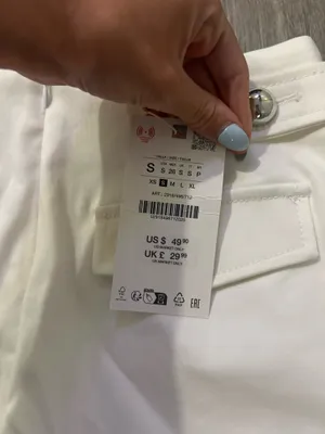 ZARA Shorts White Denim NWT thumbnail 3