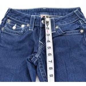 True Religion Julie Skinny Jeans Dark Wash Studded Pockets Low Rise Womens 25x33 thumbnail 7