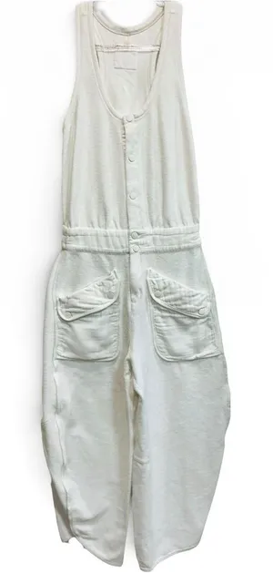 Free People FP Movement Timko One Piece White Barrel Leg Jumpsuit‎ XS thumbnail 1