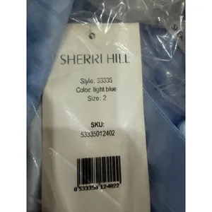 Sherri Hill 53335 Light Blue Mikado Embellished Gown NWT Size 2‎ thumbnail 3