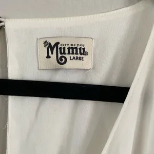 new Show Me Your Mumu Short Sleeve White Maxi Dress size Large L thumbnail 5