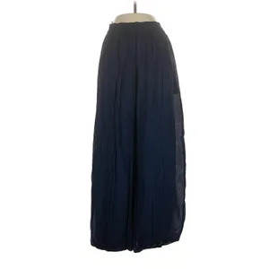 0 XS Balloon Pants Palazzo ZARA Navy Blue Semi Sheer lined Flowy Modern Boho thumbnail 3