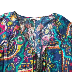 Johnny Was Multicolor Paisley Maxi Dress thumbnail 6