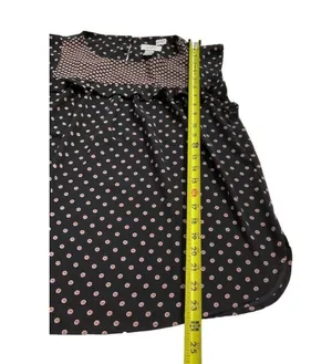 Loft Women Size Medium Polka Dot Sleeveless Shirt Top 2-472P thumbnail 6