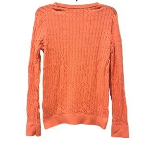 Tommy Hilfiger Womens Coral Cable Knit Sweater Shirt Size S P Cotton Blend‎ thumbnail 4