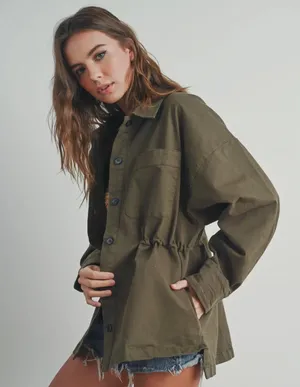 Boutique Button Down Oversized Coat thumbnail 5