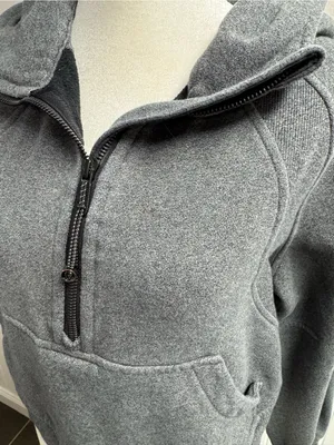 Lululemon Scuba Oversize Half 1/2 Zip Hoodie Sweatshirt Gray Grey XS/S thumbnail 7