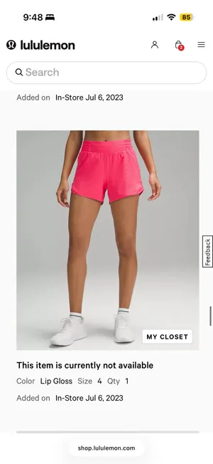 Lululemon Hotty Hot 4" thumbnail 4