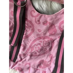 Life is Good Pink Paisley Tote Bag with Adjustable Straps thumbnail 2