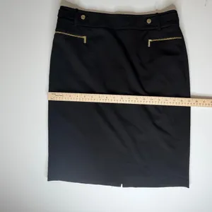 Calvin Klein Black Pencil‎ Skirt Size 8 Office Career Minimalist Capsule Classic thumbnail 11