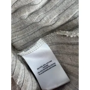 Tanya Taylor Kelsey Rib Knit Twist Front Long Sleeve Top‎ Beige M thumbnail 14