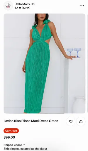 Green Maxi Hello Molly Dress thumbnail 6