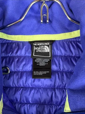 The North Face Women's Quilted Vest in purple with Lime Accents Size: small thumbnail 4