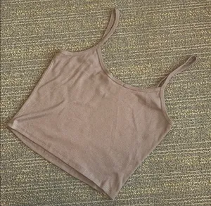 Taupe Crop Top thumbnail 2