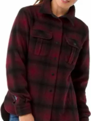 Smartwool Anchor Line Shirt Jacket Small Red Buffalo Check thumbnail 4