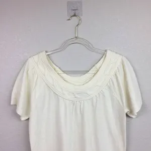 SUSAN LAWERENCE Cream Sweater Dress Sz M thumbnail 2