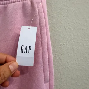 Gap Relaxed Straight-Leg Sweatpants in Pure Pink Fleece Size Small Lounge- NWT thumbnail 9