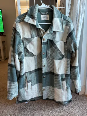 Flannel Jacket Green Size L thumbnail 1