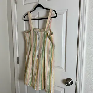 Forever 21 Striped Sleeveless Linen Blend Mini Dress – Size Large thumbnail 8