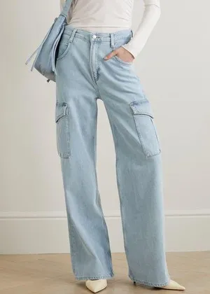 Agolde Minka Wide Leg Cargo Denim Size 30 thumbnail 1