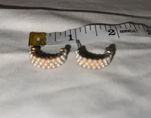 Elegant Faux Pearl Earrings thumbnail 1