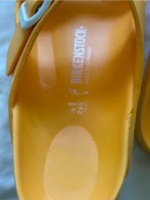 Birkenstock | Unisex Arizona EVA Sandals in Mustard Yellow | 41 | L10 M8 thumbnail 3
