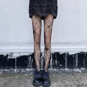 Gothic Spider Jacquard Out Sheer Tights Hollow‎ Out Women’s Pantyhose One Size thumbnail 8