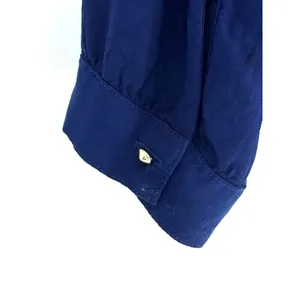 Velvet by Graham & Spencer Royal Blue V-Neck Button Front Viscose Blouse Medium‎ thumbnail 7