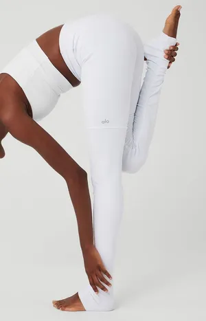 ALO Leggings Airbrush High Waisted Goddess yoga ribbed long ruched bride thumbnail 1