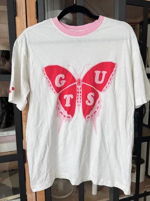 GUTS Olivia Rodrigo tee butterfly crewneck graphic short sleeve tshirt tour thumbnail 1