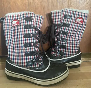 Tivoli Cordovan Red Plaid Boots thumbnail 1