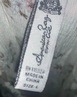 American Rag Juniors'' Floral Faux Wrap Dress Ivory Size Large thumbnail 3