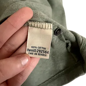 L.L.Bean vintage style cotton 3/4 sleeve crewneck top classic green knit‎ thumbnail 5