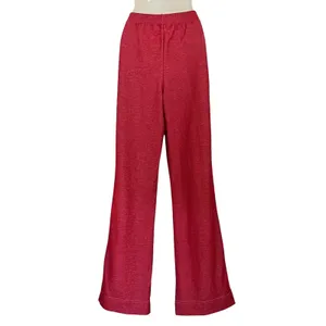 Vintage Weekenders Red Denim Knit Track Suit Set: Zipper Jacket & Leisure Pants thumbnail 10